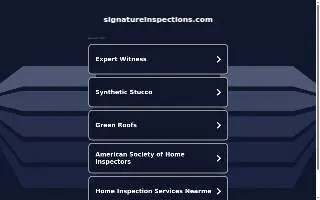 Signature Inspections Hawai’i, LLC of Kailua website