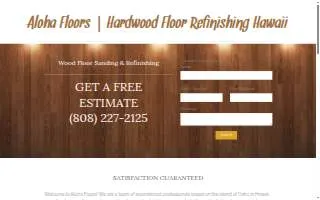 Aloha Floors website