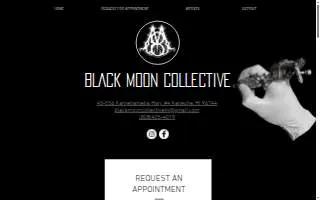 Black Moon Collective Tattoo website