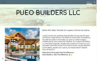 Pueo Builders LLC website