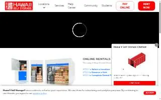 Hawai'i Self Storage - Kapolei-West website