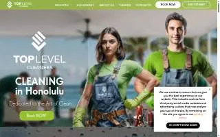 Top Level Cleaners & Handyman - Cleaning Offices, Carpets, Yachts of Kapolei website