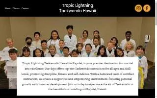 Tropic Lightning Taekwondo Hawaii website