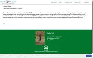 Creative Financial website