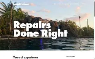 Done Right Pool Repair Inc website
