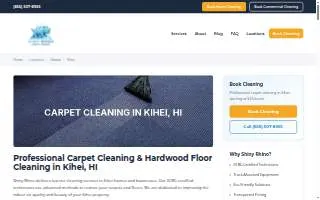 Hawaii Carpet Cleaning Service kihei website