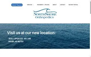 NorthShore Orthopedics - Wailuku website
