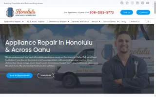 BrightSide Appliance Repair Service website