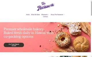 The Pâtisserie website