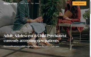 BrighterMind Psychiatry website