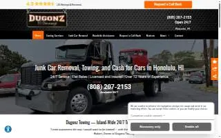 Dugonz Towing website