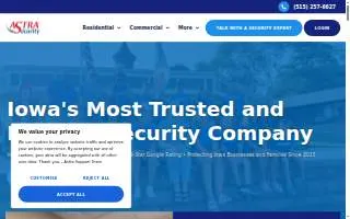 Astra Security of Ames website
