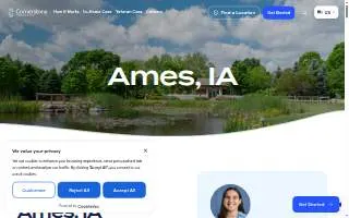 Cornerstone Caregiving of Ames website
