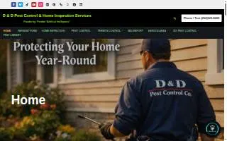 D & D Pest Control of Ames website