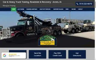Elmquist Towing Company website
