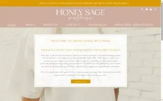 Honey Sage Wellness website