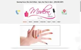 Modern Nails website