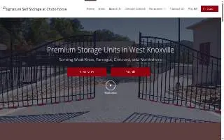 Signature Self Storage of Ames website