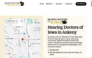 Hearing Doctors of Iowa website