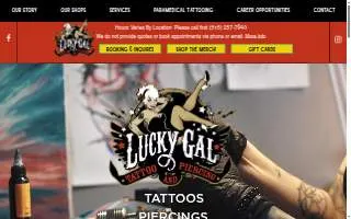 Lucky Gal Tattoo & Piercing of Ankeny website
