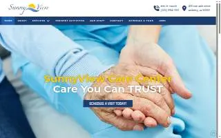 Sunny View Care Center of Ankeny website