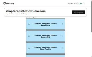 Chapter Aesthetic Studio of Bettendorf website