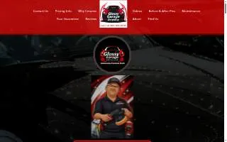 Glossy Garage Detailing website