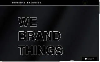Moments Branding website