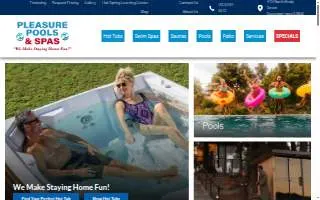 Pleasure Pools & Spas of Bettendorf website