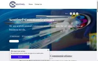 Sentinel Communications website