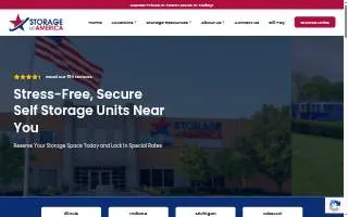 Storage Rentals of America website