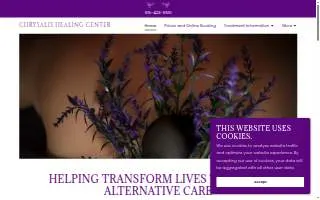 Chrysalis Holistic Healing Center website