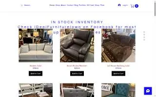 iDeal Furniture Iowa website
