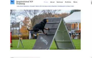 Inspirational K9 Training of Boone website