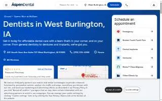Aspen Dental - West Burlington website