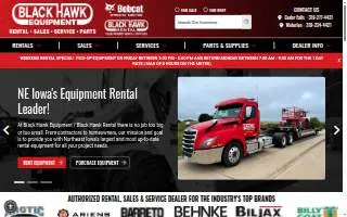 Black Hawk Rental / Black Hawk Equipment of Waterloo website