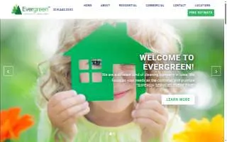 Evergreen Specialty Cleaning of Cedar Falls website