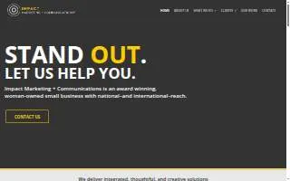 Impact Marketing of Cedar Falls website