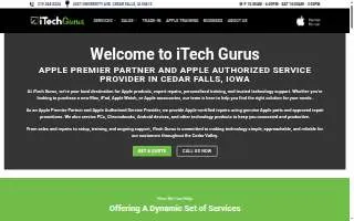 iTech Gurus - Apple Authorized Service Provider, Plus PC Repair & Support of Cedar Falls website