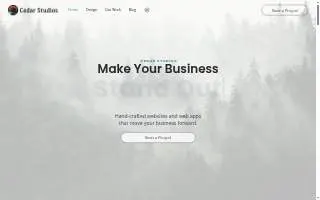 Cedar Studios Web Design website