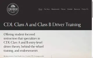 Corridor CDL Training website