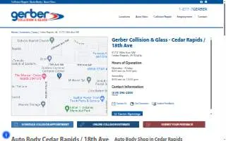 Gerber Collision & Glass of Cedar Rapids website