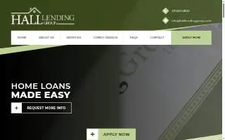 Hall Lending Group, Mortgage Broker of Cedar Rapids website