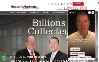 Hupy and Abraham, S.C., Cedar Rapids Injury Lawyers website