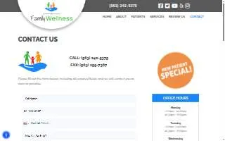 Clinton Back & Neck Family Wellness website
