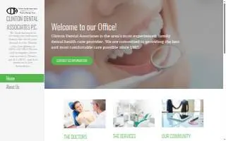 Clinton Dental Associates website
