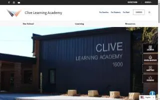 Clive Learning Academy website
