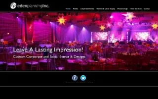 Eden Event Planning of Clive website