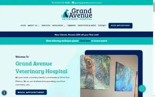 Grand Avenue Veterinary Hospital website