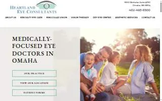 Heartland Family Eyecare website